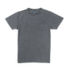 Crew Neck Pigment Dyed Pocket Tee Black-VELVA SHEEN-UNTOUCHED IDENTITY