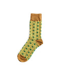 Japanese Patterned Asanoha Socks Yellow and Green-KIRIKO-UNTOUCHED IDENTITY