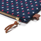 Kasuri Leather Clutch-KIRIKO-UNTOUCHED IDENTITY