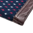 Kasuri Leather Clutch-KIRIKO-UNTOUCHED IDENTITY