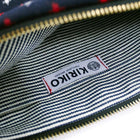 Kasuri Leather Clutch-KIRIKO-UNTOUCHED IDENTITY