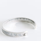 Morgan Dollar End Shell Turquoise Bangle-NORTH WORKS-UNTOUCHED IDENTITY