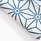 Pocket Square Indigo Asanoha White-KIRIKO-UNTOUCHED IDENTITY