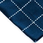 Pocket Square Navy Koushi Sashiko-KIRIKO-UNTOUCHED IDENTITY