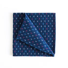 Pocket Square Red White Blue Kasuri-Ori-KIRIKO-UNTOUCHED IDENTITY