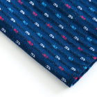 Pocket Square Red White Blue Kasuri-Ori-KIRIKO-UNTOUCHED IDENTITY