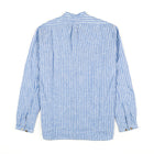 Stand-Collar Striped Herdmans Linen Shirt-OMNIGOD-UNTOUCHED IDENTITY