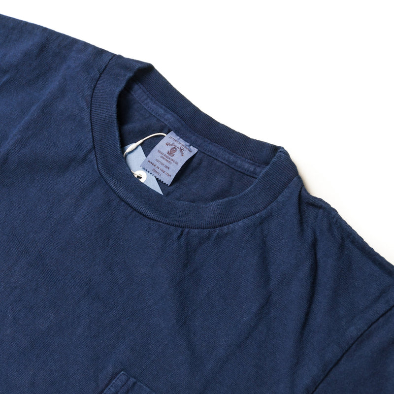 1 Pac Indigo Dyed Crew Neck Pocket Tee-VELVA SHEEN-UNTOUCHED IDENTITY