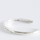 Arrow and Feather Round Silver Bangle-NORTH WORKS-UNTOUCHED IDENTITY