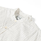 Band Collar Striped Shirt-SPELLBOUND-UNTOUCHED IDENTITY