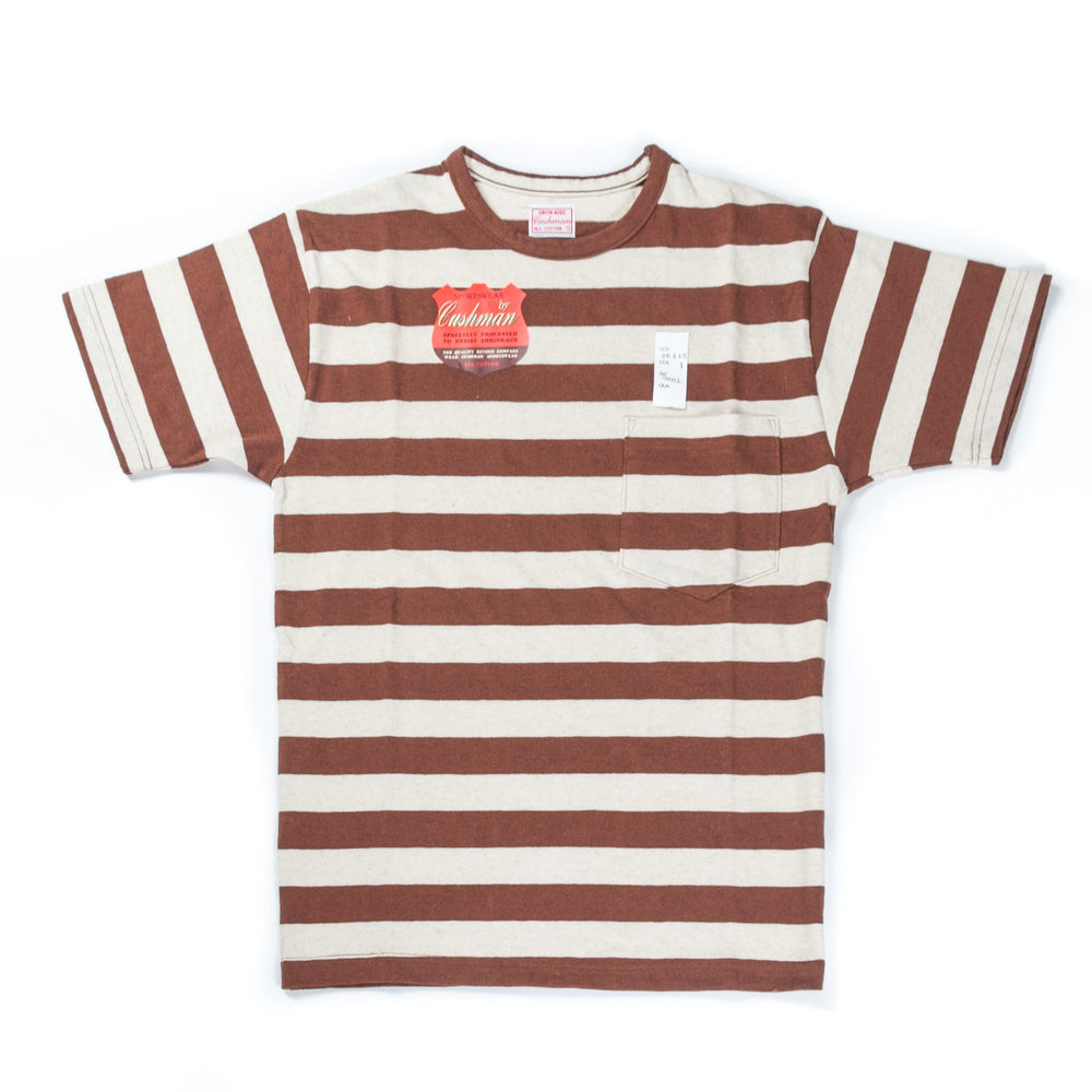 Border Pocket Tee Beige/Brown | Cushman | UNTOUCHED IDENTITY