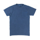 Crew Neck Pigment Dyed Pocket Tee Navy-VELVA SHEEN-UNTOUCHED IDENTITY