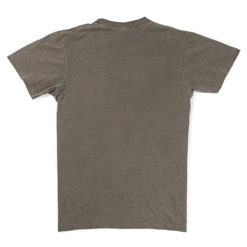 Crew Neck Pigment Dyed Pocket Tee Olive-VELVA SHEEN-UNTOUCHED IDENTITY