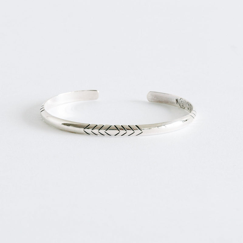 Half Round Silver Cuff-NORTH WORKS-UNTOUCHED IDENTITY