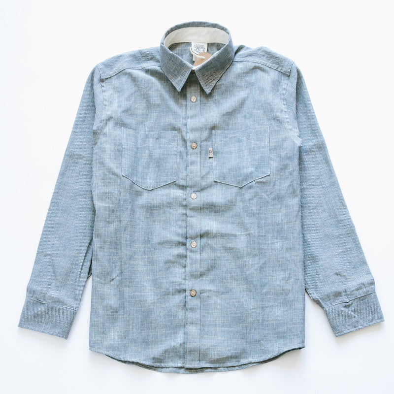 Hickory Striped Long Sleeve Shirt-RAILCAR-UNTOUCHED IDENTITY