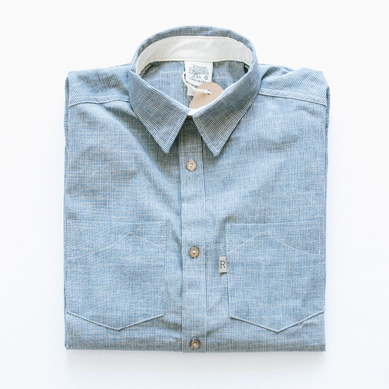 Hickory Striped Long Sleeve Shirt-RAILCAR-UNTOUCHED IDENTITY