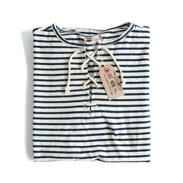 Lace Up Striped Sailor Tee-DR COLLECTORS-UNTOUCHED IDENTITY