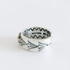 Navajo Stamped Turquoise Sterling Silver Ring-NORTH WORKS-UNTOUCHED IDENTITY