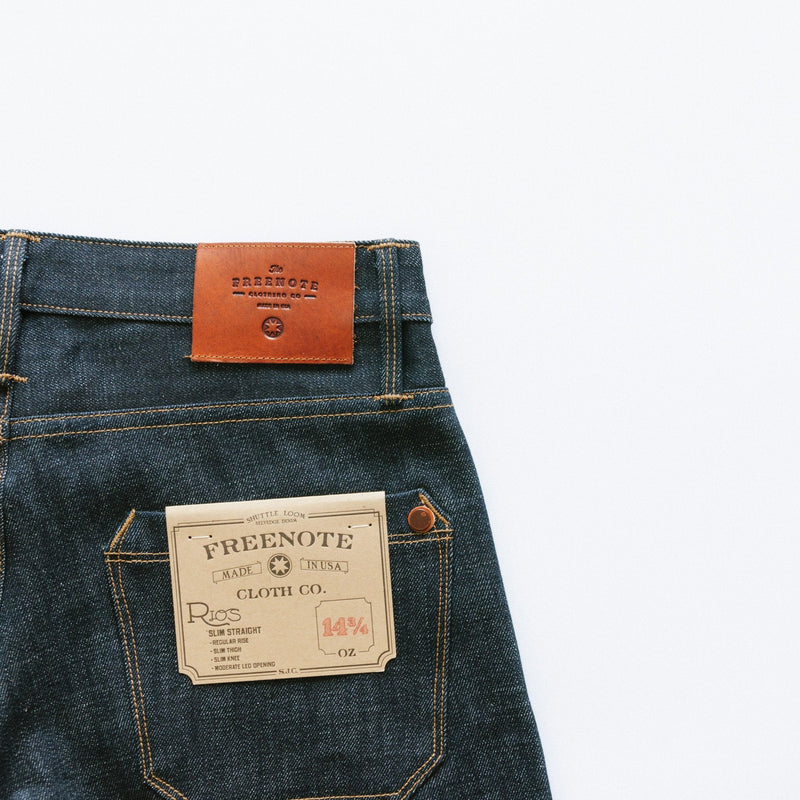Rios 14.75 oz. Slim Straight Selvedge Cone Denim Jeans-FREENOTE CLOTH-UNTOUCHED IDENTITY