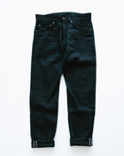 Spikes X026 13oz Slim Straight Black Japanese Selvedge Denim Jeans-RAILCAR-UNTOUCHED IDENTITY