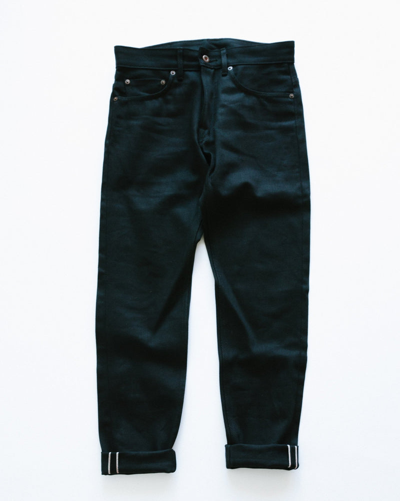 Spikes X026 13oz Slim Straight Black Japanese Selvedge Denim Jeans-RAILCAR-UNTOUCHED IDENTITY