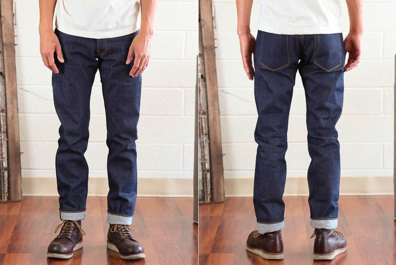 Spikes X027 13oz Slim Straight Japanese Selvedge Denim Jeans-RAILCAR-UNTOUCHED IDENTITY