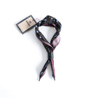 Split Neckerchief Burgundy Dots & Vintage Black-KIRIKO-UNTOUCHED IDENTITY