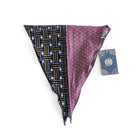 Split Neckerchief Burgundy Dots & Vintage Black-KIRIKO-UNTOUCHED IDENTITY