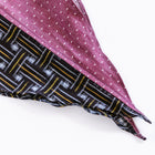 Split Neckerchief Burgundy Dots & Vintage Black-KIRIKO-UNTOUCHED IDENTITY