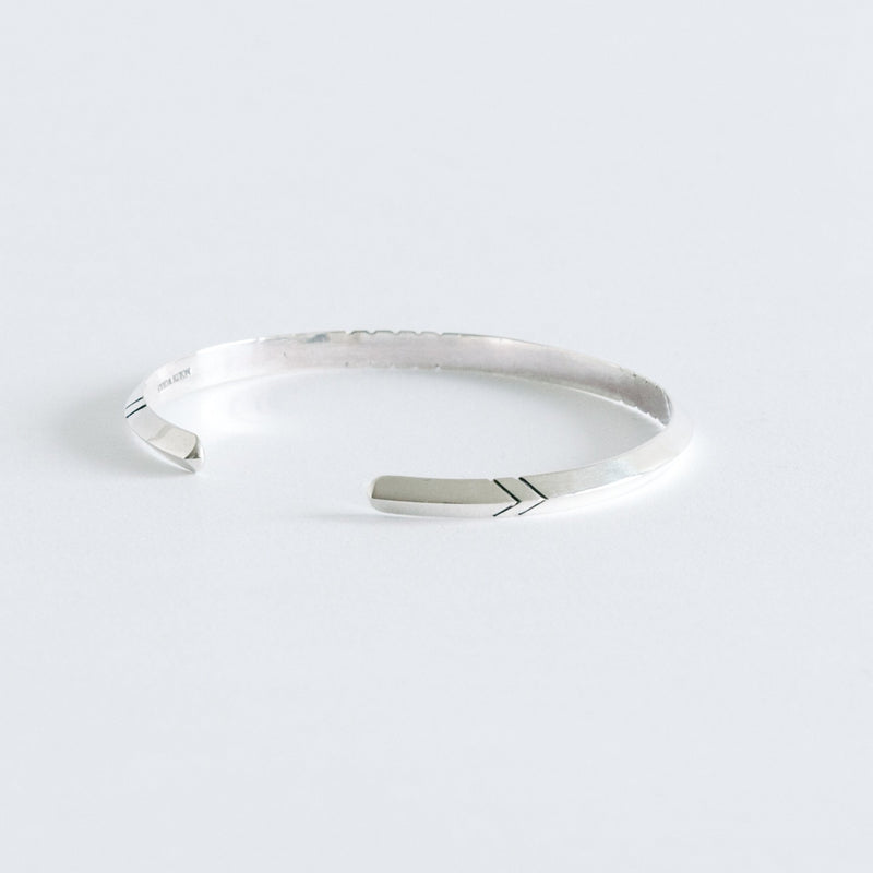 Triangle Stamped Sterling Silver Bracelet-NORTH WORKS-UNTOUCHED IDENTITY