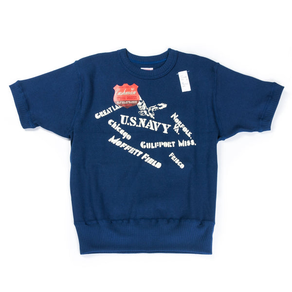 US Military Heavy Tee Navy-CUSHMAN-UNTOUCHED IDENTITY