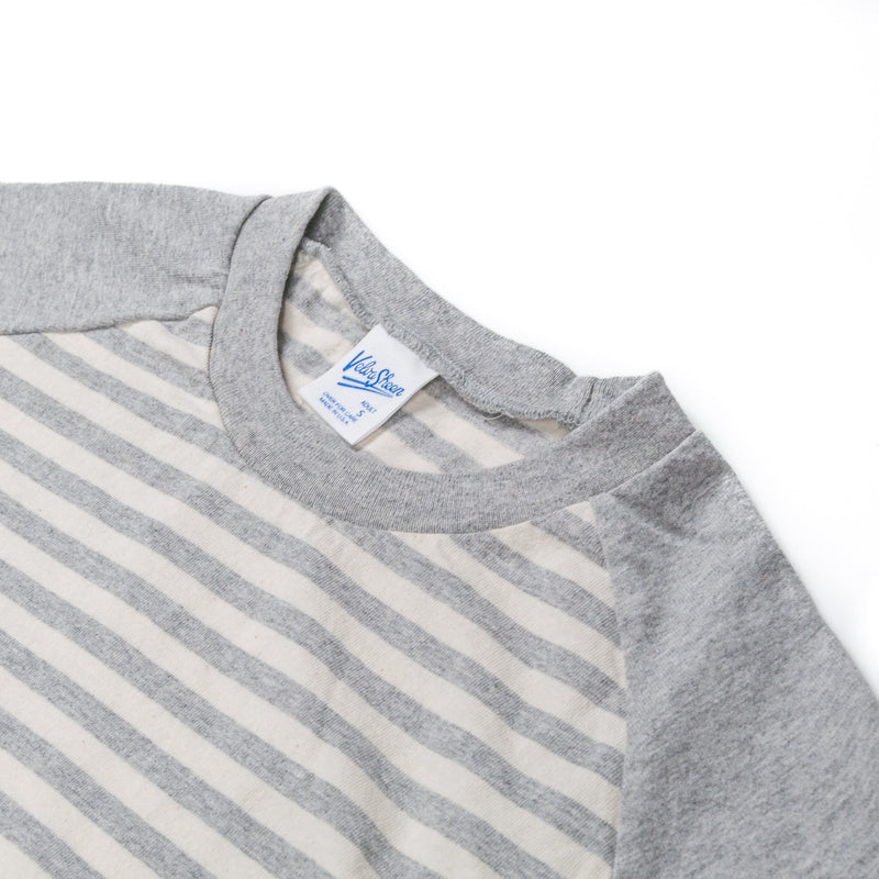 Vintage Marine Raglan Oatmeal and Heather Grey-VELVA SHEEN-UNTOUCHED IDENTITY