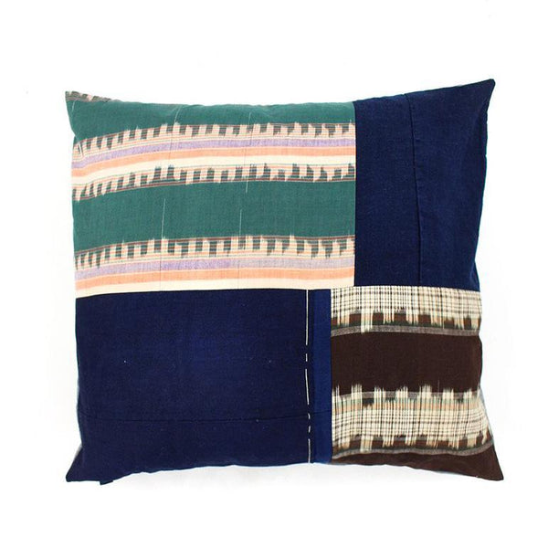Vintage Patchwork Pillow Spring Kasuri-KIRIKO-UNTOUCHED IDENTITY