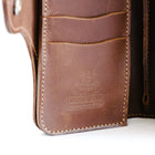 Wax Saddle Leather Condor Mid Wallet Mud Brown-OBBI GOOD LABEL-UNTOUCHED IDENTITY